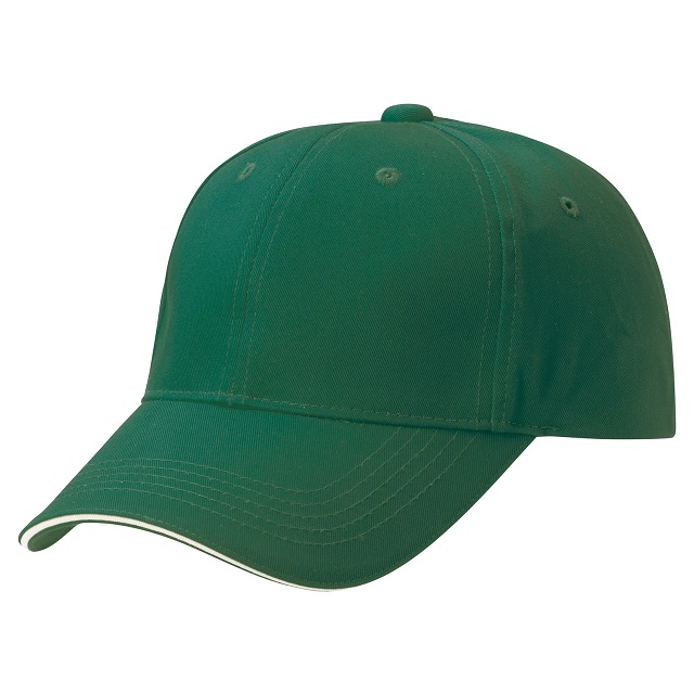 グリーン／オフホワイト｜ラインバイザーキャップ