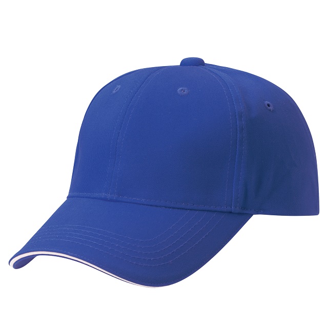 ロイヤルブルー／オフホワイト｜ラインバイザーキャップ