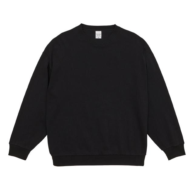 ブラック｜リラックススウェットロンT