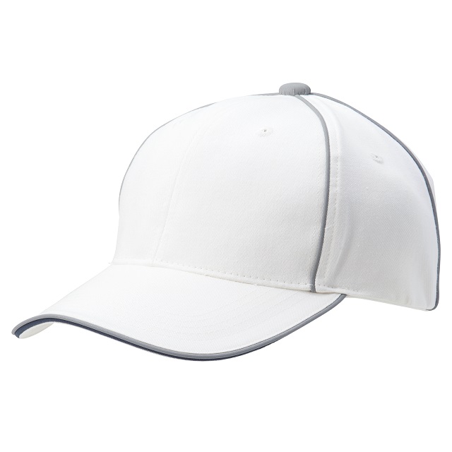 オフホワイト／ネイビー｜夜光ラインキャップ