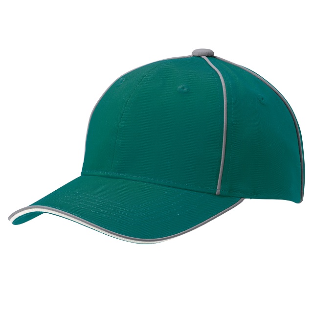グリーン／オフホワイト｜夜光ラインキャップ