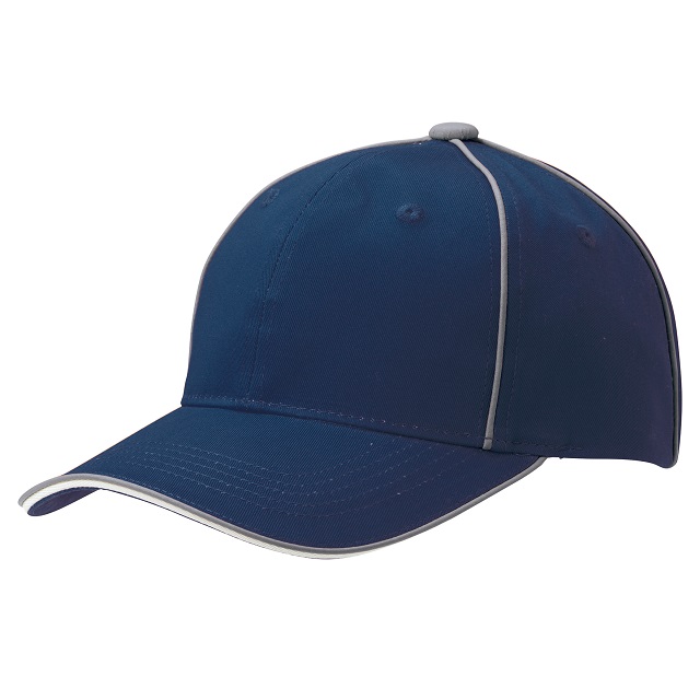 ネイビー／オフホワイト｜夜光ラインキャップ