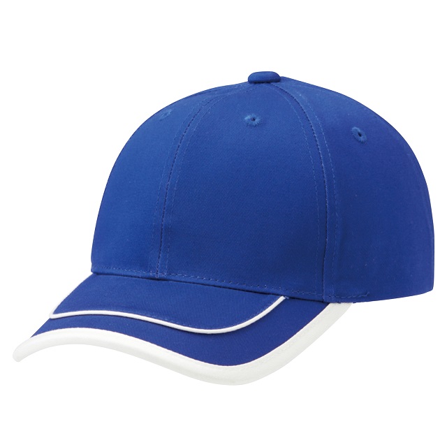 ロイヤルブルー／オフホワイト｜ダブルラインキャップ