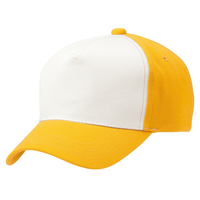 イエロー／オフホワイト｜レトロコンビキャップ