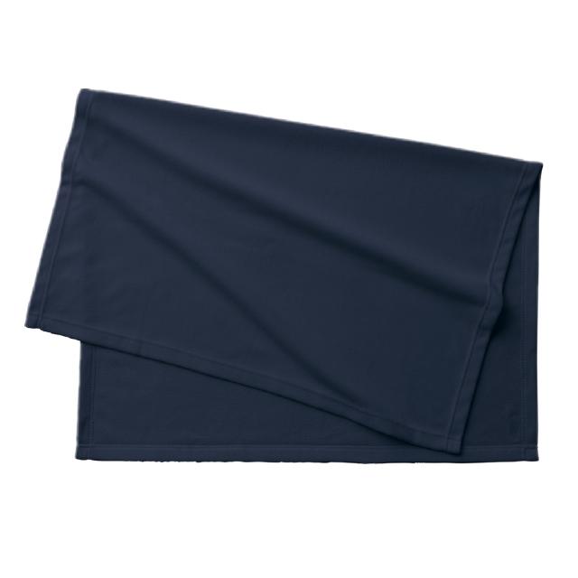 ネイビー｜エコブランケット（再生PET）Mサイズ　巾着付き