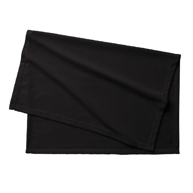 ブラック｜エコブランケット（再生PET）Mサイズ　巾着付き