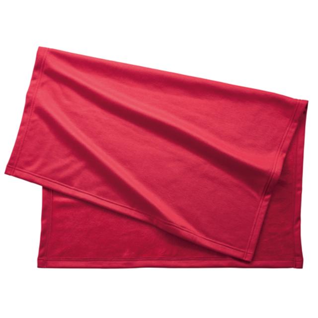 レッド｜スムースフリースブランケット（バッグ付き）