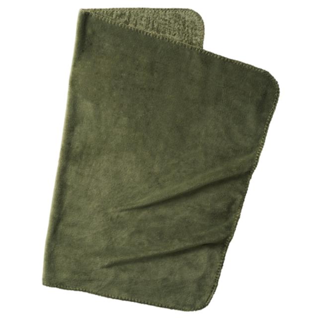 カーキ｜巻き巻き巾着ブランケット