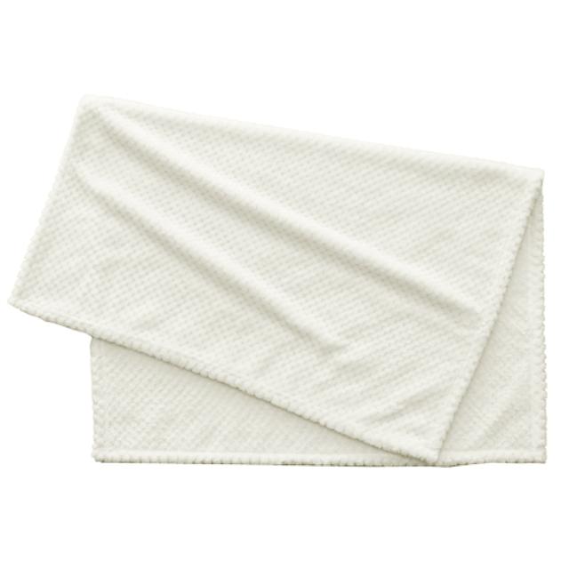 アイボリー｜鹿の子柄ブランケット（巾着付き）