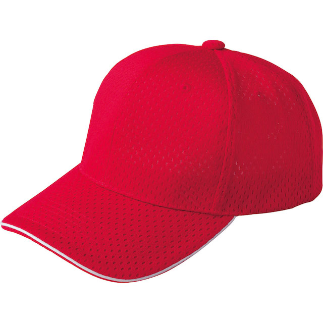 レッド｜アウトドア・メッシュキャップ