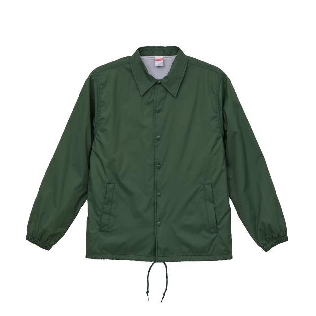 フォレストグリーン｜ナイロンコーチジャケット（裏地付）