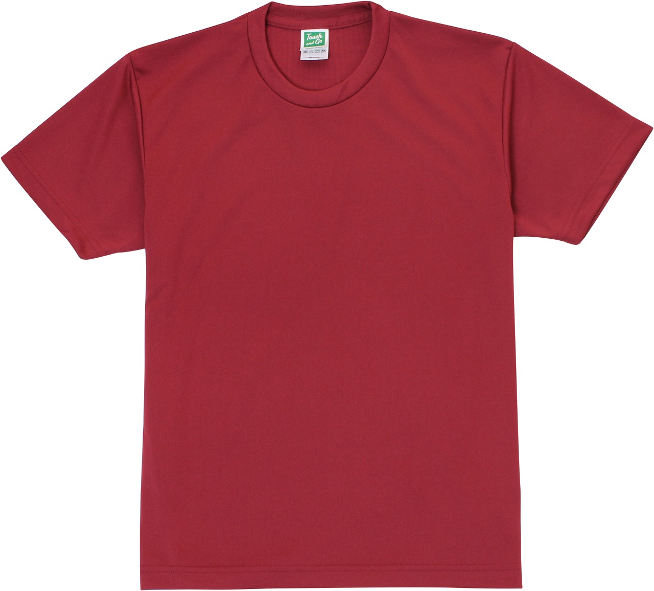 バーガンディ｜快適ドライTシャツ