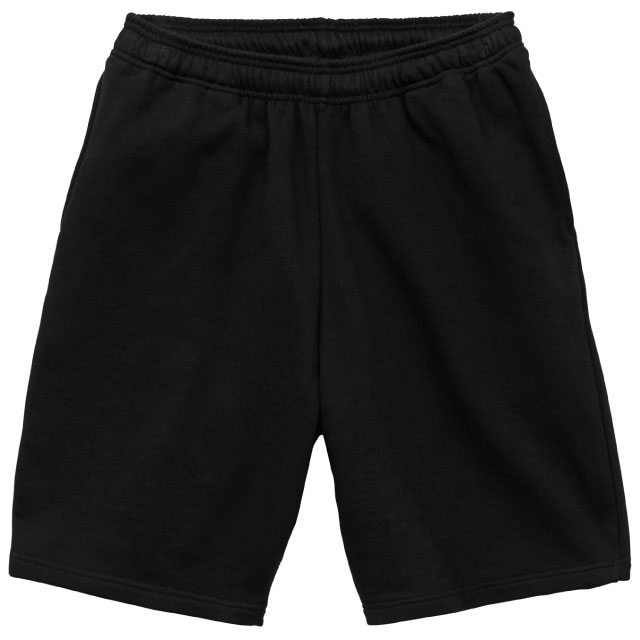 ブラック｜パイルスウェットハーフパンツ