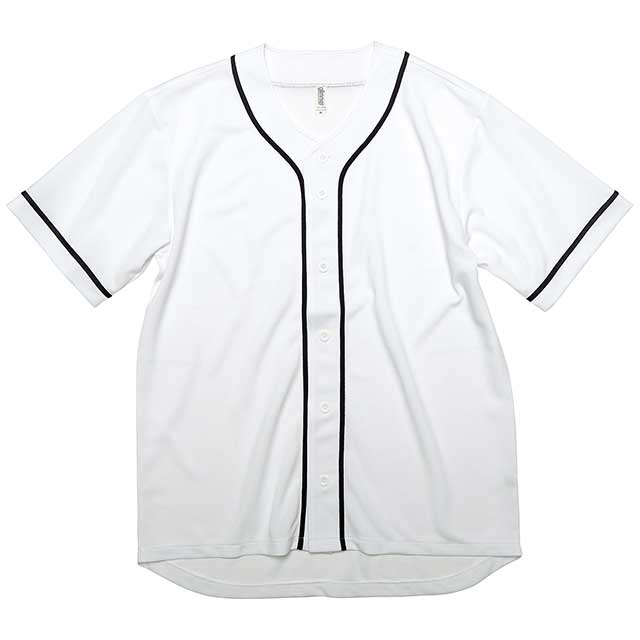 ホワイト｜ドライベースボールシャツ