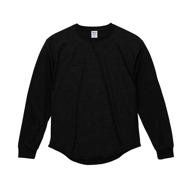 ブラック｜ドライラウンドテールロングTシャツ