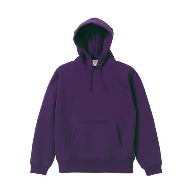 パープル｜裏起毛プルパーカー