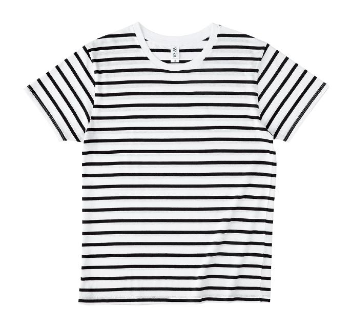 ホワイトＸブラック｜ナローボーダーTシャツ