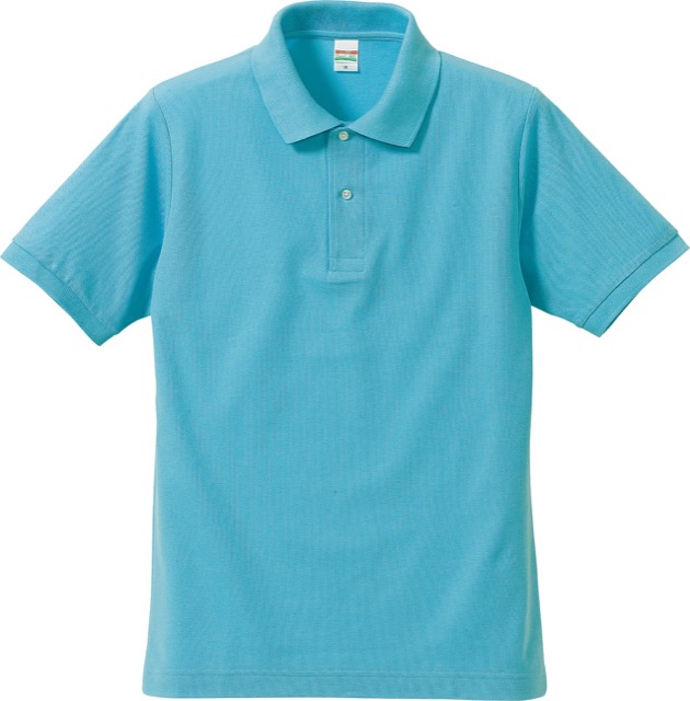 アクアブルー｜カラフルポロシャツ