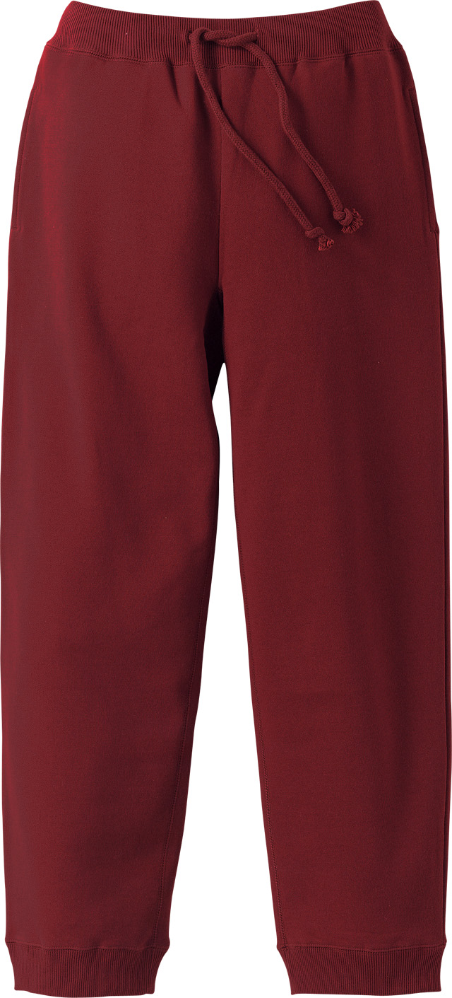 バーガンディ｜コットンスタイルパンツ