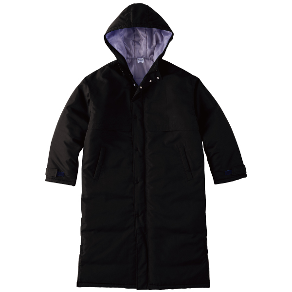 ブラック｜軽くてあたたかいベンチコート