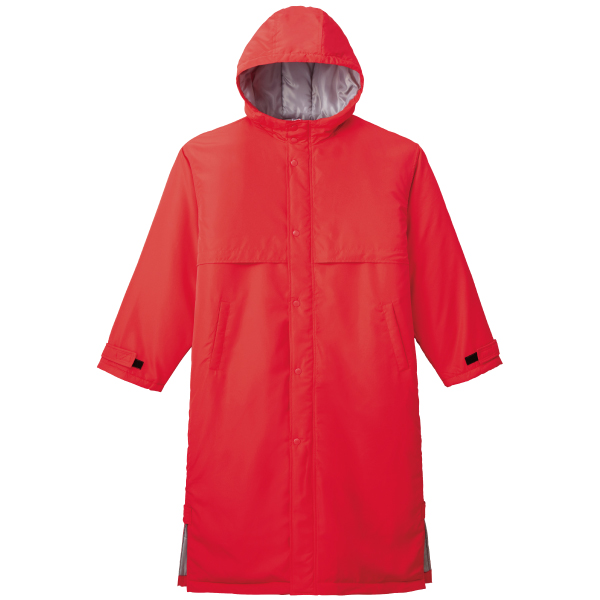 レッド｜軽くてあたたかいベンチコート