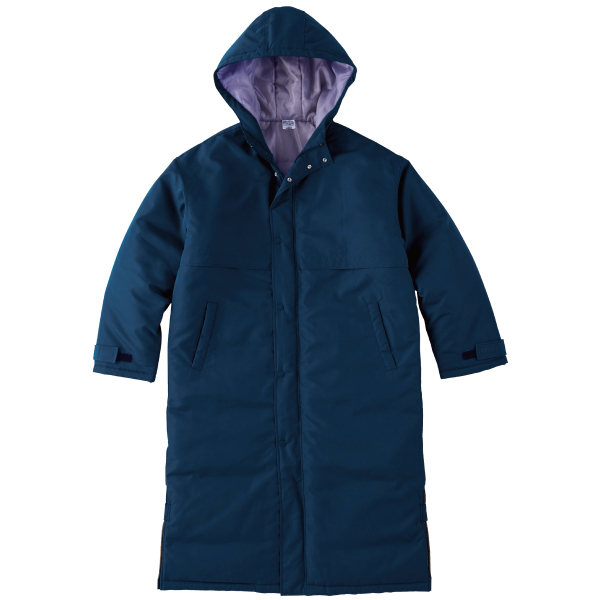 ネイビー｜軽くてあたたかいベンチコート