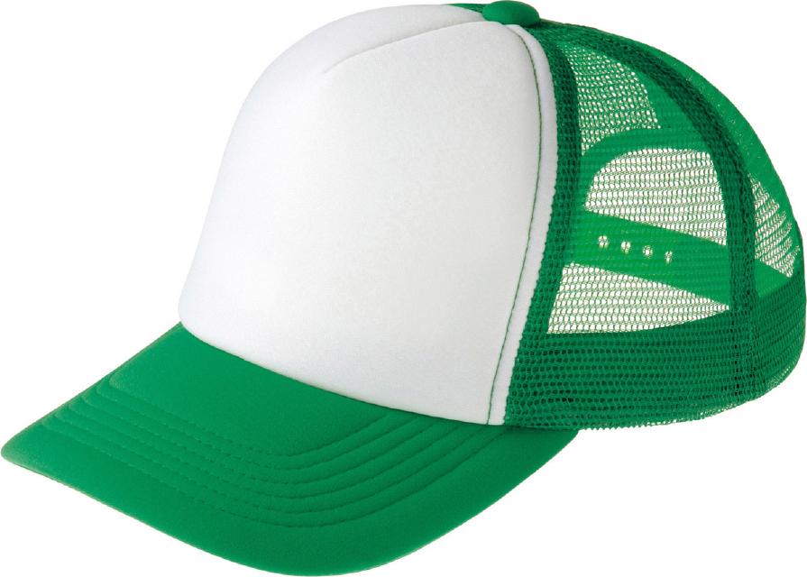 グリーン×ホワイト｜カラフルキャップ