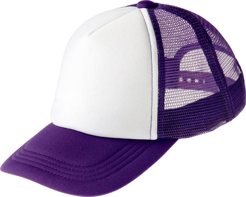 パープル×ホワイト｜カラフルキャップ