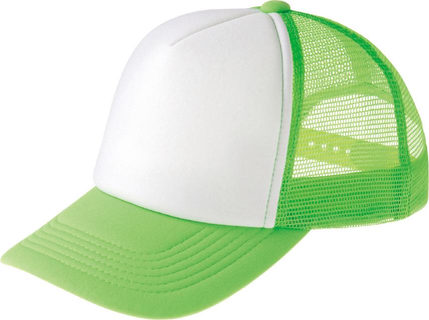 ライム×ホワイト｜カラフルキャップ