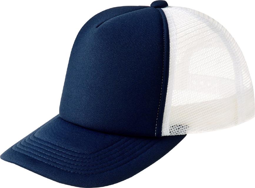 ホワイト×ネイビー｜カラフルキャップ