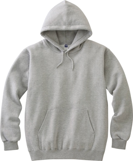 杢グレー｜カラフルライトパーカー