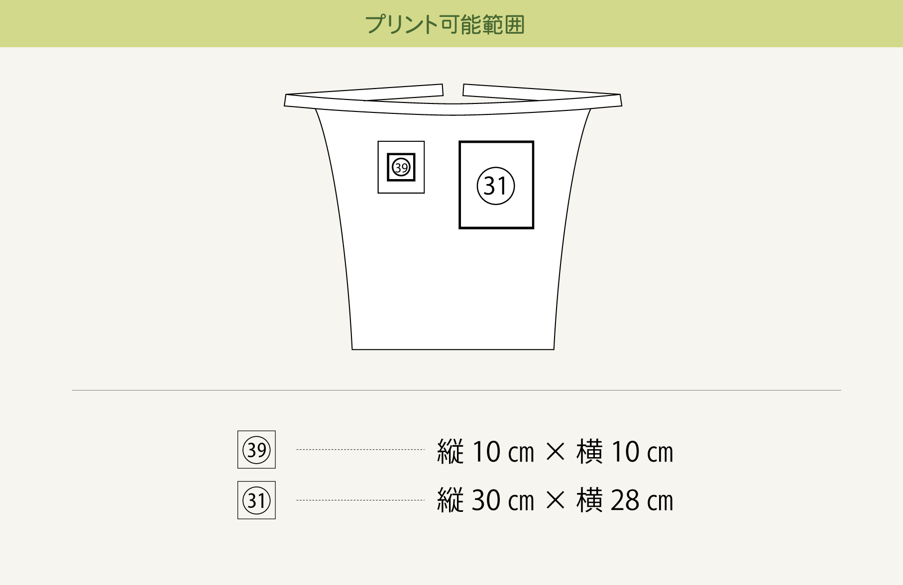 プリント可能範囲