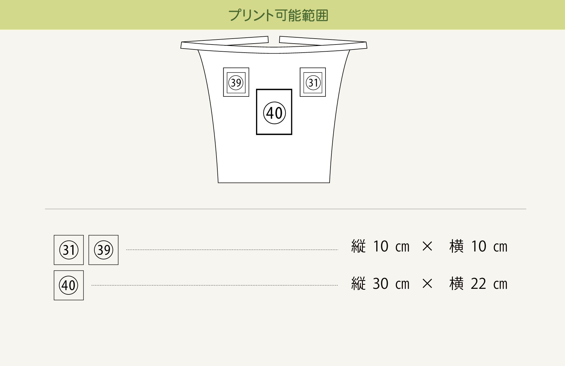プリント可能範囲