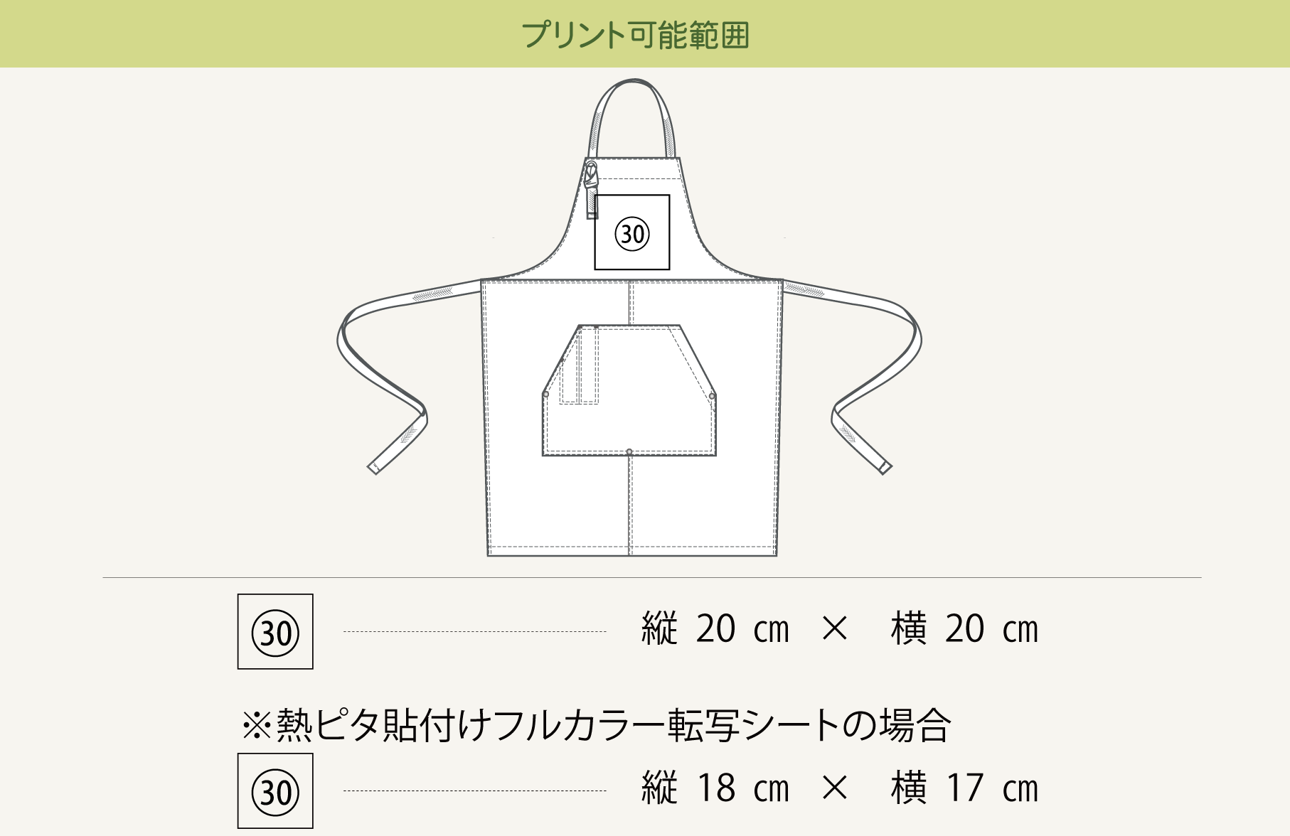 プリント可能範囲