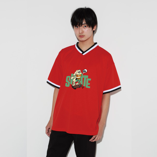 スリーポイントリブラインTシャツ｜Tシャツ