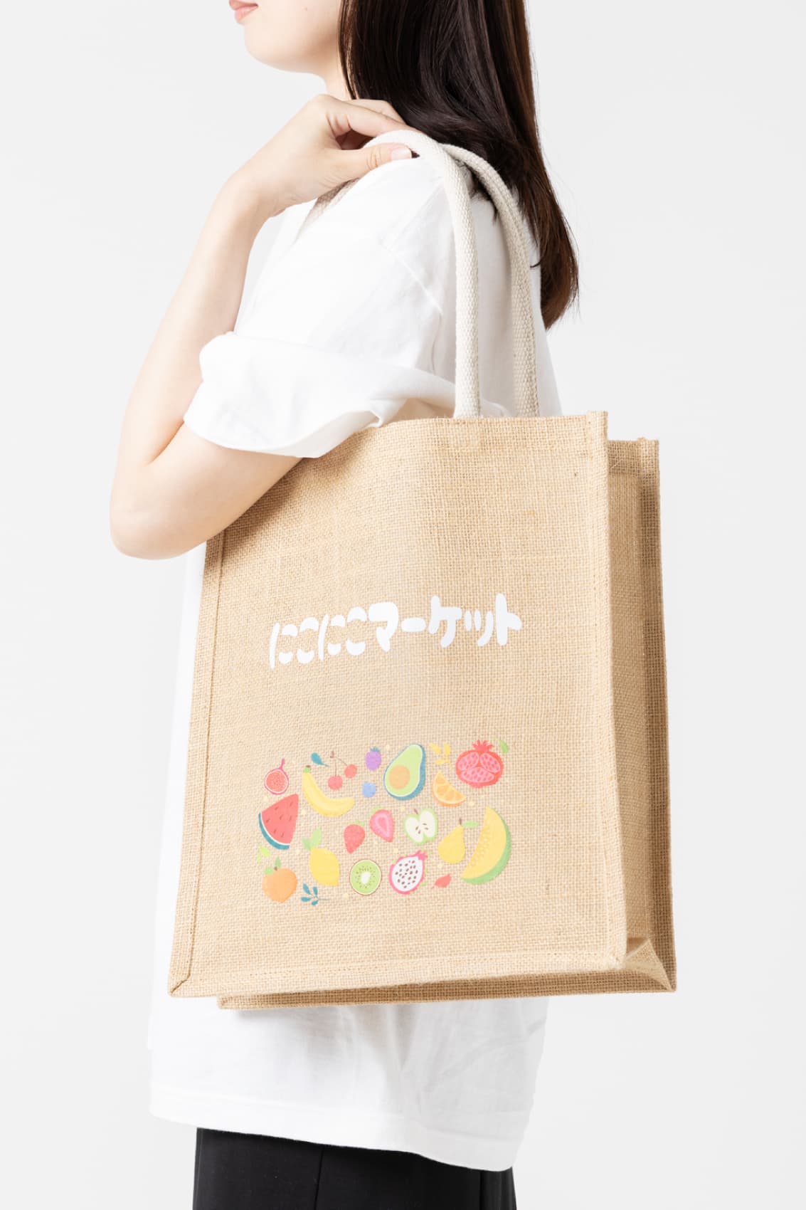 ジュートスクエアトート（ML）｜トートバッグ