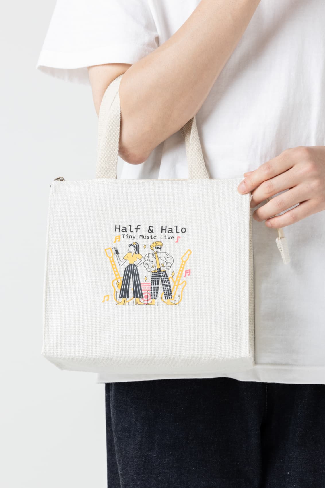 ジュートスクエア保冷トート（S）｜トートバッグ