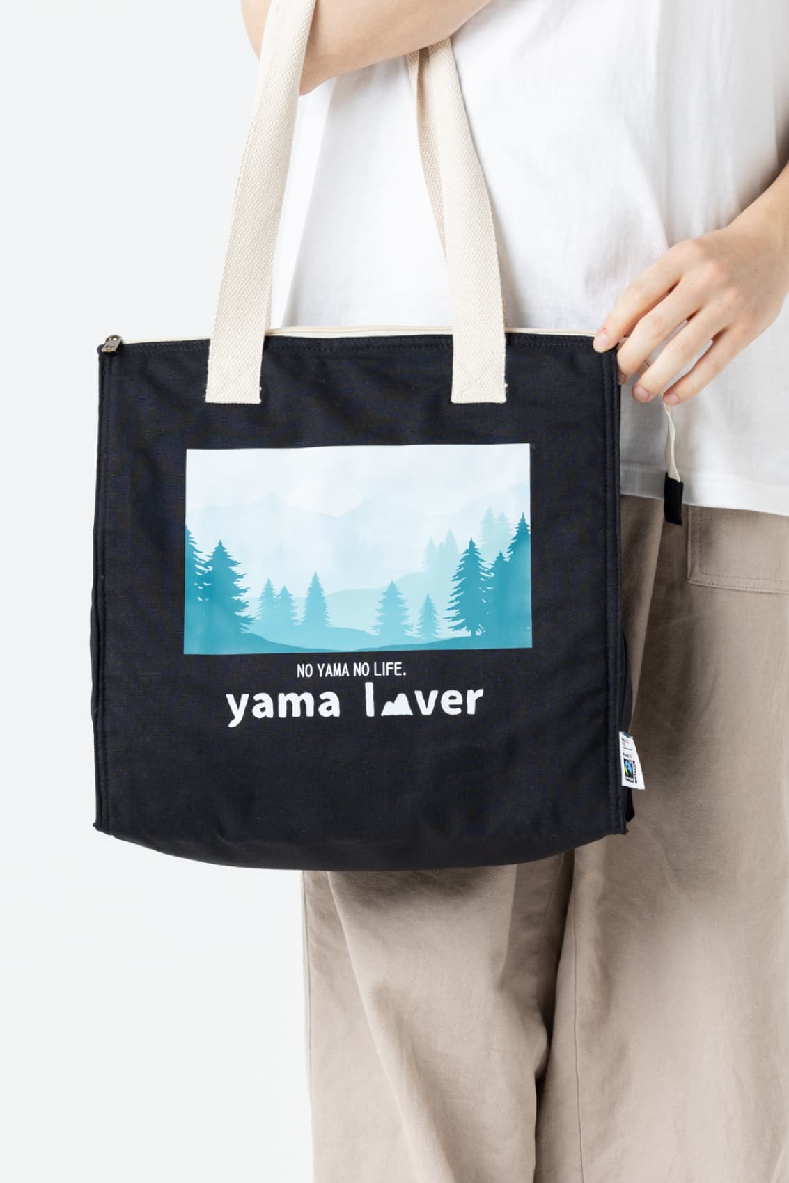 フェアトレードコットンスクエア保冷トート（M）