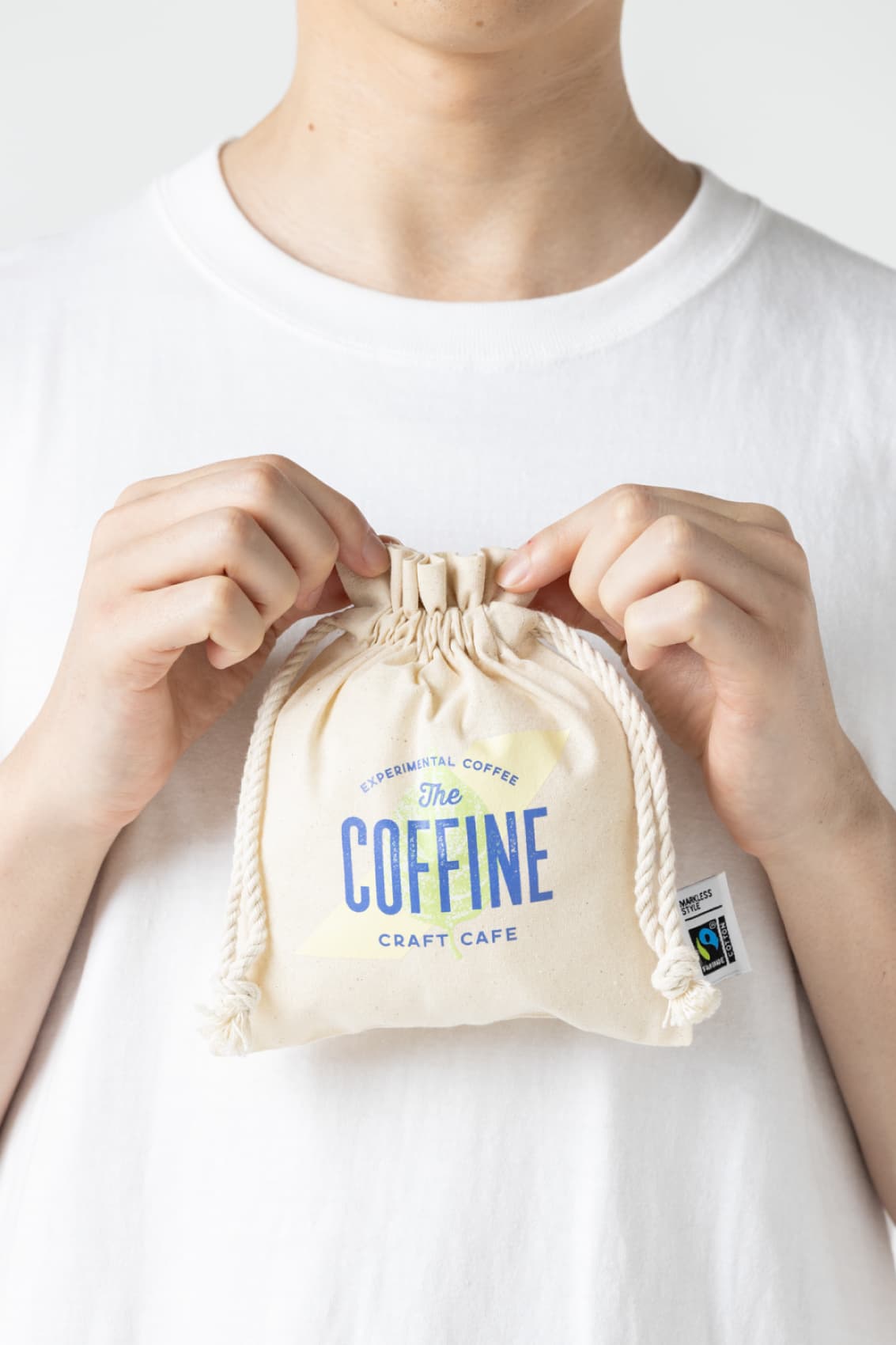 フェアトレードコットンフリル巾着（S）