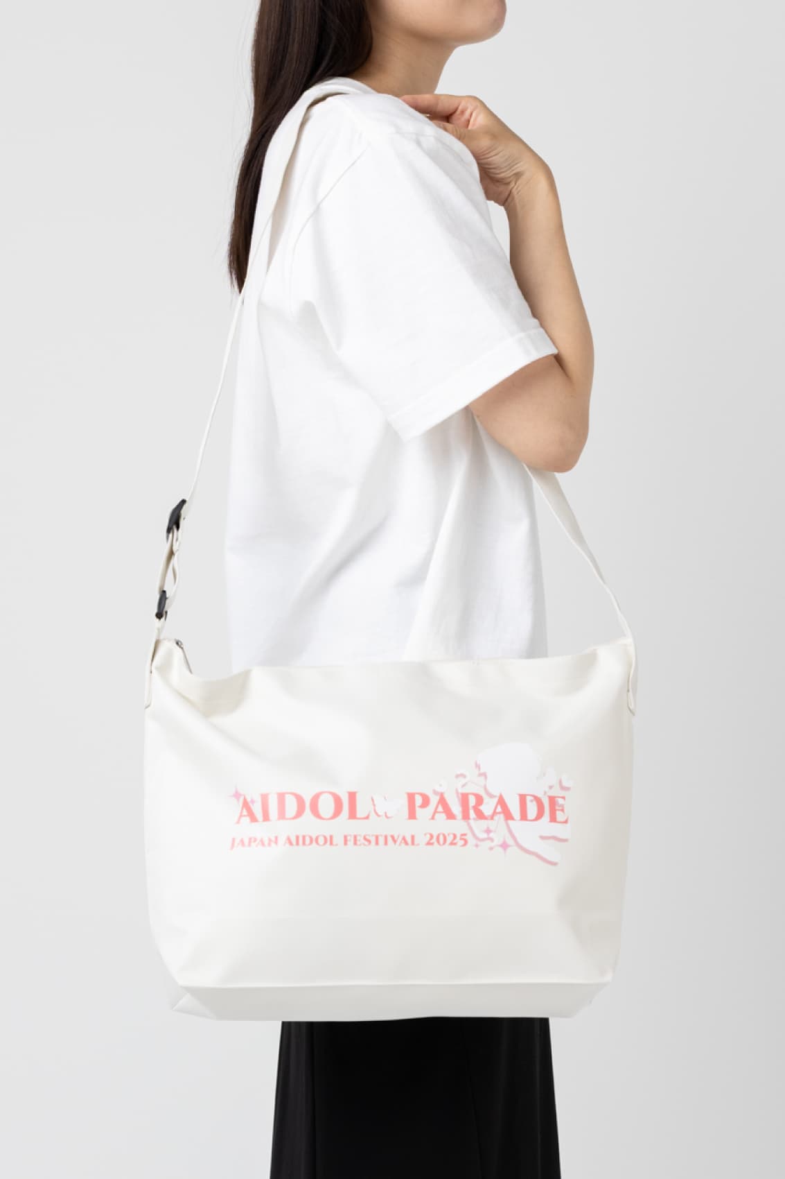 アジャスター付きジップショルダーバッグ｜トートバッグ