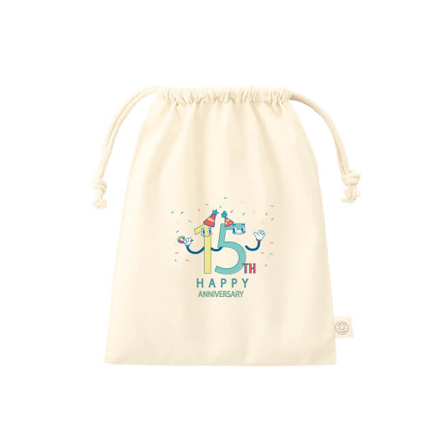 ナチュラル巾着(M)の商品画像