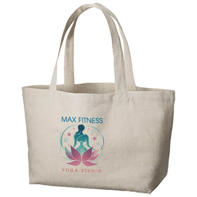 コットンリネンひも付たっぷりトート｜トートバッグ