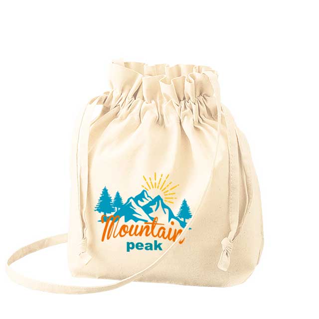 オーガニックデイリー巾着ショルダー｜トートバッグ