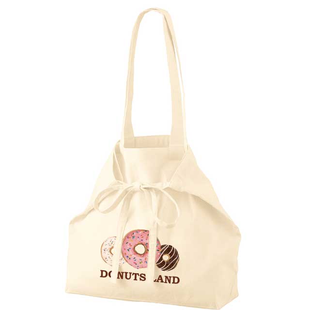 オーガニックコットン紐リボントート