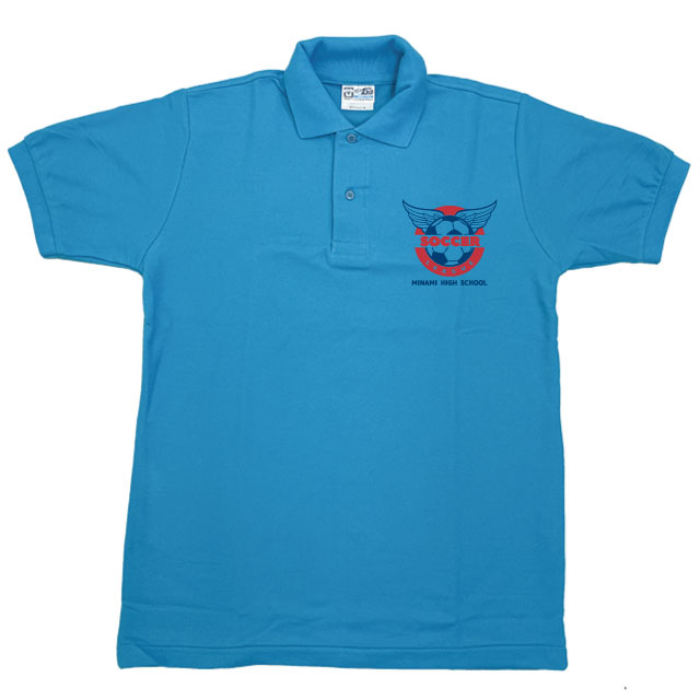 袖絞りポロシャツ