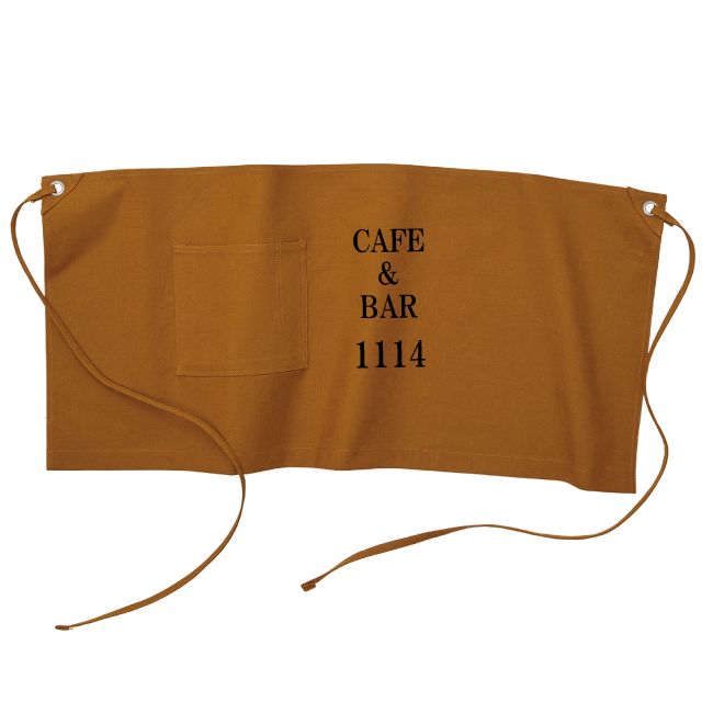 丈夫なショートエプロン