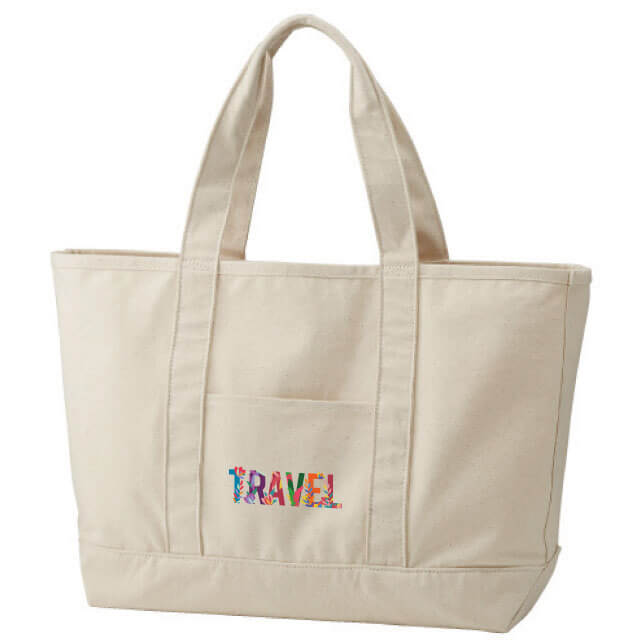 キャンバスポケ付きたっぷりトート｜トートバッグ