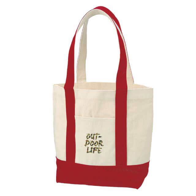 ツートンポケ付きトート｜トートバッグ