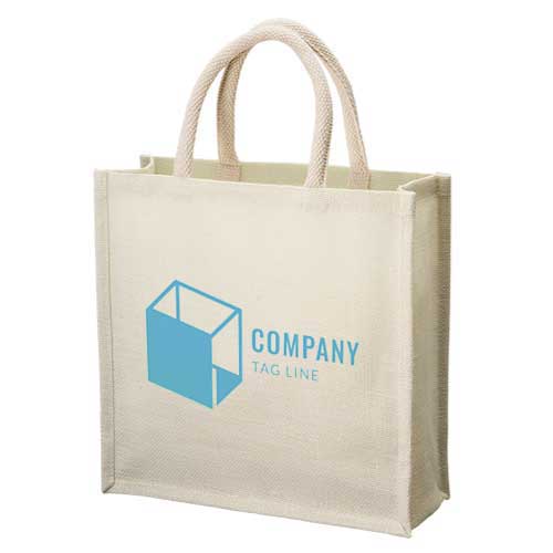 ジュートスクエアトート(M) ｜トートバッグ