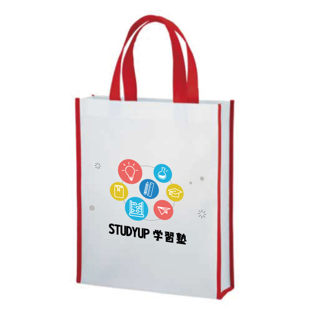 不織布Ａ４スクエア配色トート